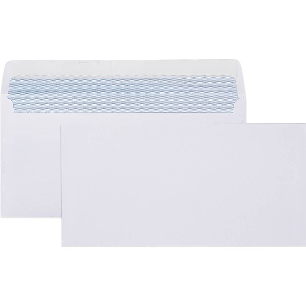 Image for CUMBERLAND DL ENVELOPES SECRETIVE WALLET PLAINFACE STRIP SEAL LASER 80GSM 110 X 220MM WHITE BOX 500 from Connelly's Office National