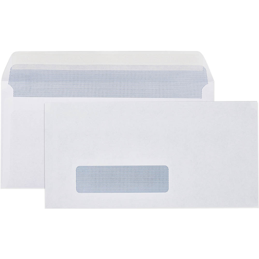 Image for CUMBERLAND DL ENVELOPES SECRETIVE WALLET WINDOWFACE STRIP SEAL 80GSM 110 X 220MM WHITE BOX 500 from Office National Perth CBD