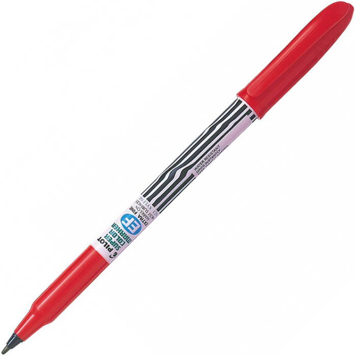 Image for PILOT SCAN-EF SUPER COLOUR PERMANENT MARKER BULLET 0.9MM RED BOX 12 from PaperChase Office National