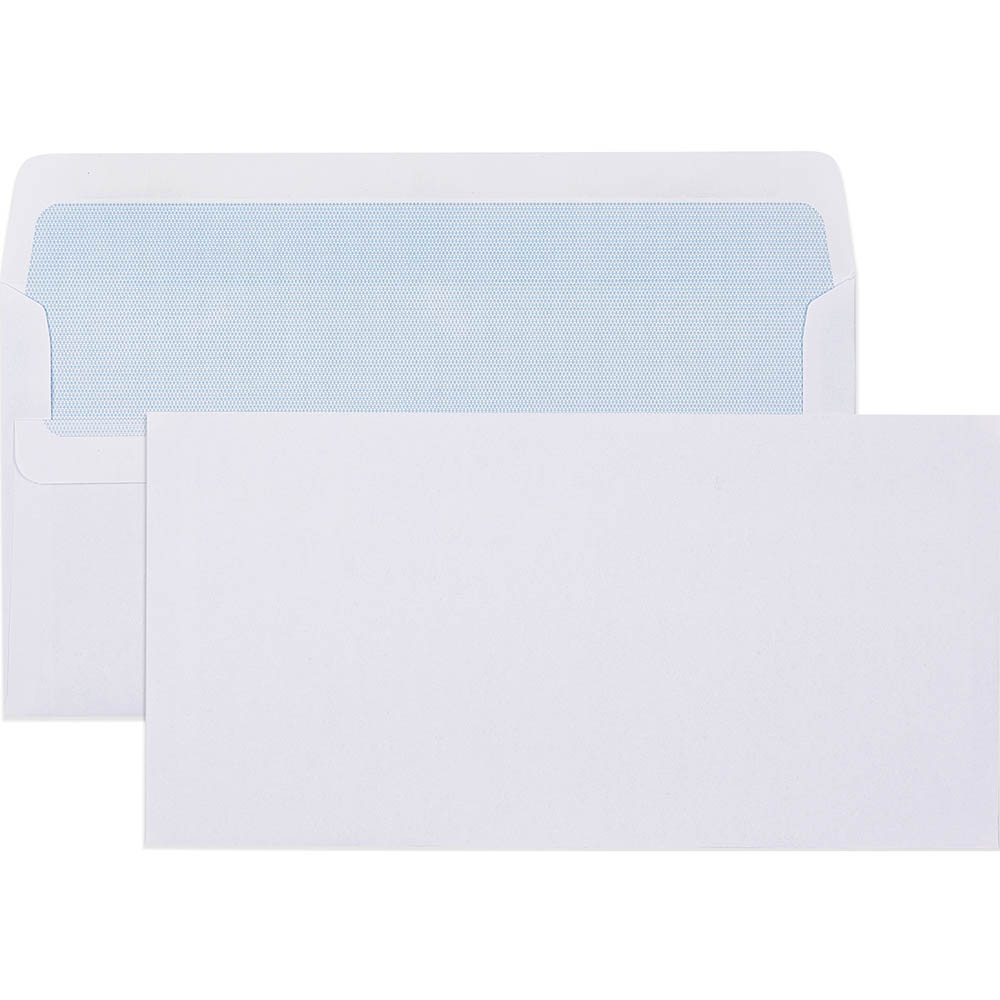 Image for CUMBERLAND DLX ENVELOPES SECRETIVE WALLET PLAINFACE SELF SEAL 80GSM 235 X 120MM WHITE BOX 500 from Discount Office National