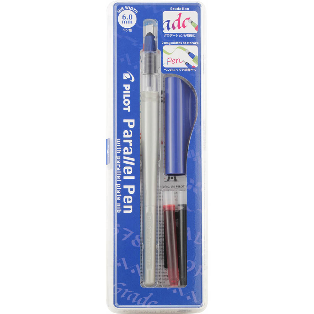 Image for PILOT PARALLEL CALLIGRAPHY PEN 6.0MM BLACK/RED from PaperChase Office National