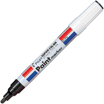 Image for PILOT SC-PM SUPER COLOUR PAINT MARKER BULLET 4.5MM BLACK BOX 12 from Office National Sydney Stationery