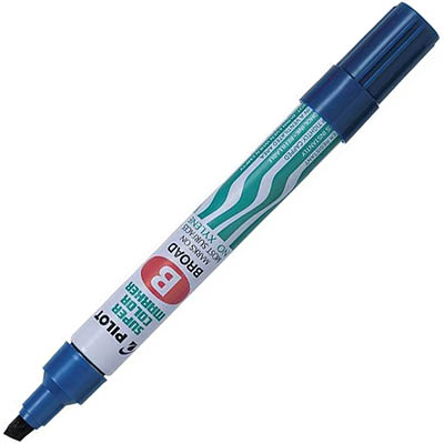 Image for PILOT SCA-B SUPER COLOUR PERMANENT MARKER CHISEL 4.0MM BLUE BOX 12 from Aztec Office National