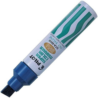 Image for PILOT SCA-6600 SUPER COLOUR JUMBO PERMANENT MARKER CHISEL BROAD 10.0MM BLUE BOX 12 from PaperChase Office National