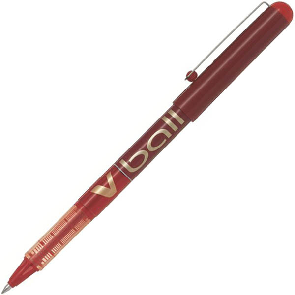 Image for PILOT V-BALL LIQUID INK ROLLERBALL PEN 0.7MM RED from Copylink Office National