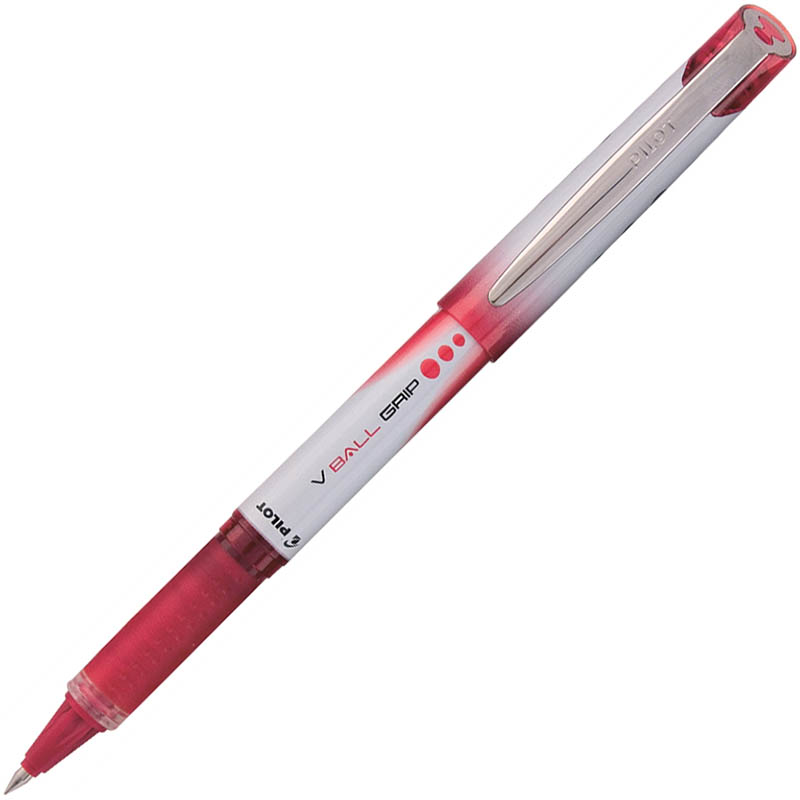 Image for PILOT V-BALL GRIP LIQUID INK ROLLERBALL PEN 0.5MM RED BOX 12 from OFFICE NATIONAL CANNING VALE