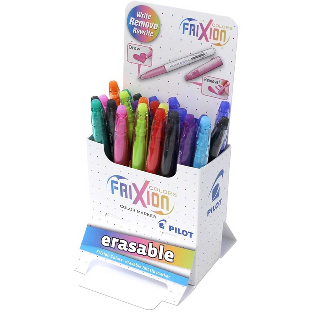 Image for PILOT FRIXION ERASABLE MARKER 2.5MM ASSORTED DISPLAY 24 from PaperChase Office National