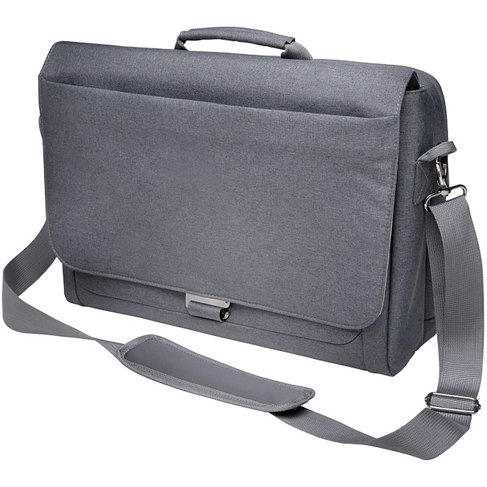 Image for KENSINGTON LM340 MESSENGER BAG 14.4 INCH GREY from Mackay Business Machines (MBM) Office National