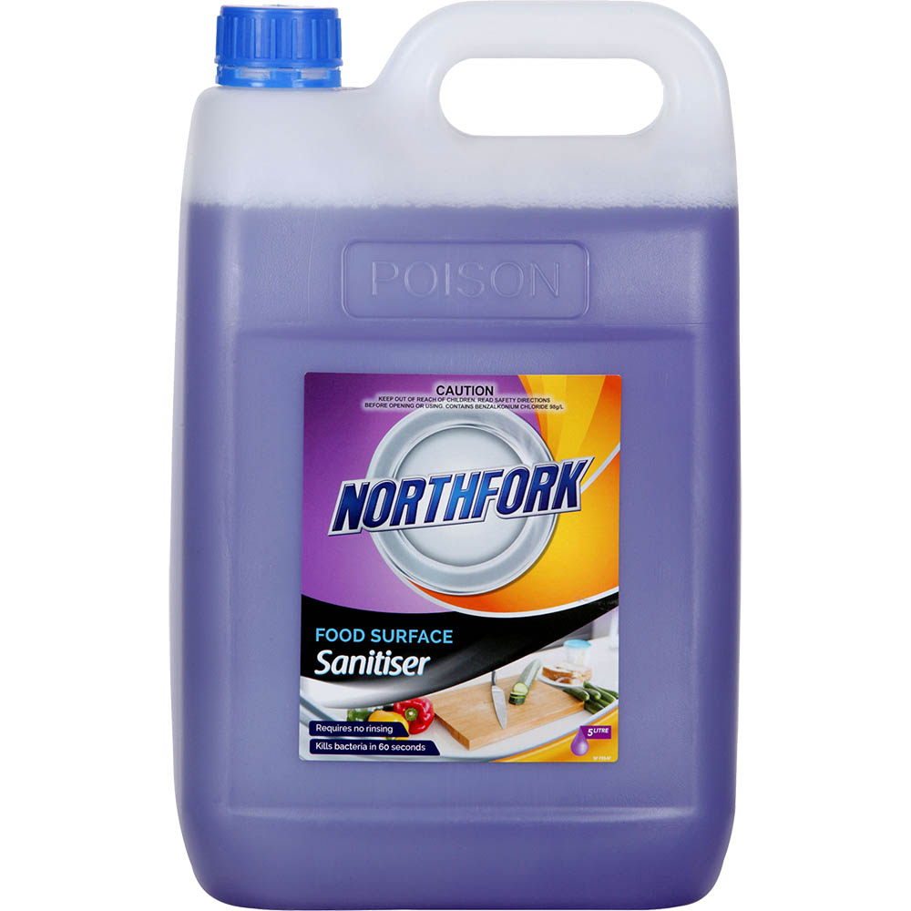 Image for NORTHFORK FOOD SURFACE SANITISER 5 LITRE from Emerald Office Supplies Office National