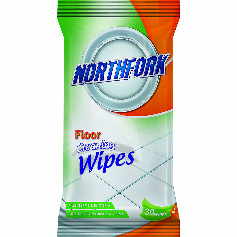 Image for NORTHFORK FLOOR CLEANING WIPES PACK 30 SHEETS from Office National Sydney Stationery