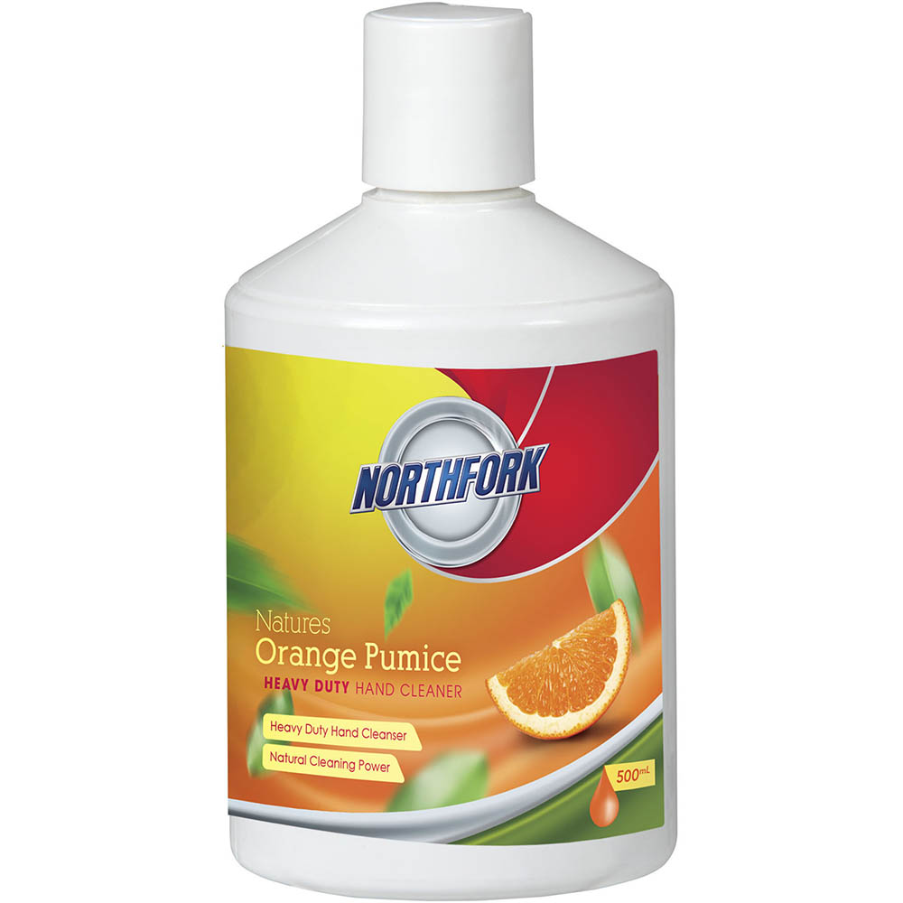 Image for NORTHFORK NATURES ORANGE PUMICE HAND CLEANER 500ML from OFFICE NATIONAL CANNING VALE
