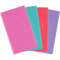 luxe monthly planner diary pvc cover a6 bright assorted colours