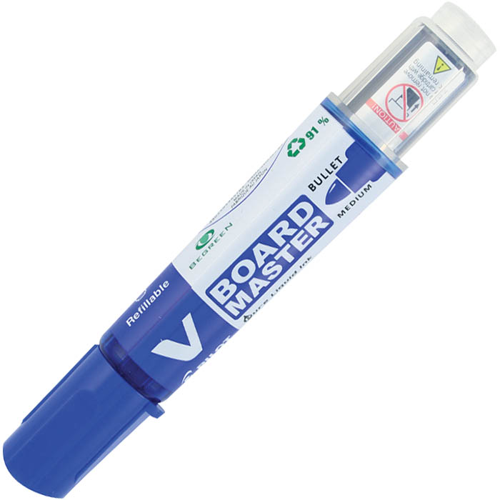 Image for PILOT BEGREEN V BOARD MASTER WHITEBOARD MARKER BULLET 6.0MM BLUE BOX 10 from Our Town & Country Office National