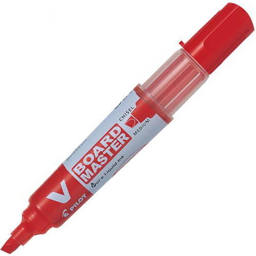Image for PILOT BEGREEN V BOARD MASTER WHITEBOARD MARKER CHISEL 6.0MM RED BOX 10 from Office National Limestone Coast