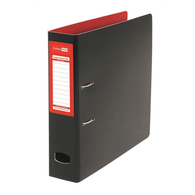 Image for COLOURHIDE MIGHTY LEVER ARCH FILE PP A4 RED/BLACK from Mackay Business Machines (MBM) Office National