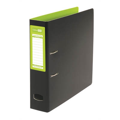 Image for COLOURHIDE MIGHTY LEVER ARCH FILE PP A4 GREEN/BLACK from Mackay Business Machines (MBM) Office National