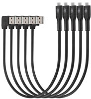 kensington charge and sync cable usb-a to micro usb 315mm black pack 5