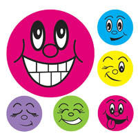 avery 69618 merit stickers mini smiley face 13mm assorted colours pack 800