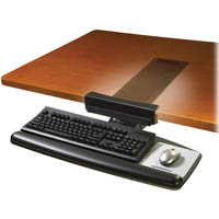 3m akt65le adjustable keyboard tray black