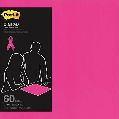 Image for POST-IT BP15P BIG PAD 381 X 381MM BRIGHT PINK from Mackay Business Machines (MBM) Office National