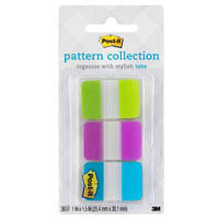 post-it 686-lvat tabs 25 x 38mm gingham pack 36