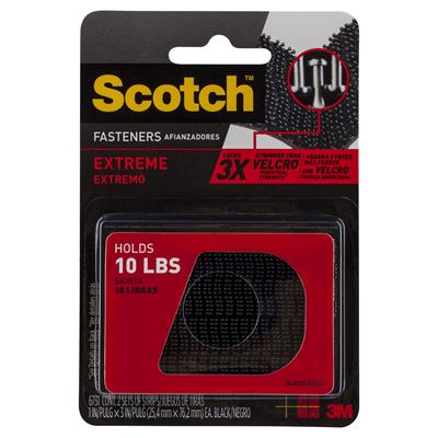 Image for SCOTCH EXTREME FASTENER 25 X 76MM BLACK PACK 2 PAIRS from Copylink Office National