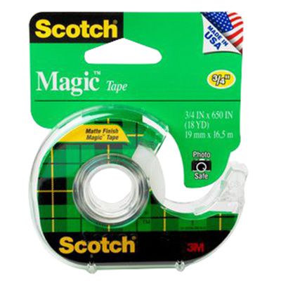 Image for SCOTCH 122 MAGIC TAPE ON DISPENSER 19MM X 16.5M from Mackay Business Machines (MBM) Office National