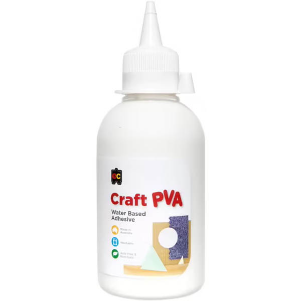 Image for EDUCATIONAL COLOURS CRAFT PVA GLUE 250ML from PaperChase Office National