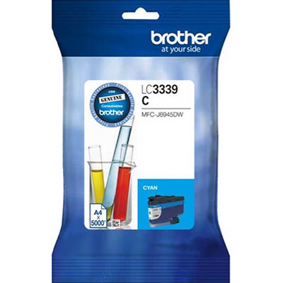 Image for BROTHER LC3339XL INKVESTMENT INK CARTRIDGE HIGH YIELD CYAN from Aztec Office National Melbourne