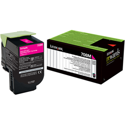 Image for LEXMARK 70C80M0 708M TONER CARTRIDGE MAGENTA from Coleman's Office National