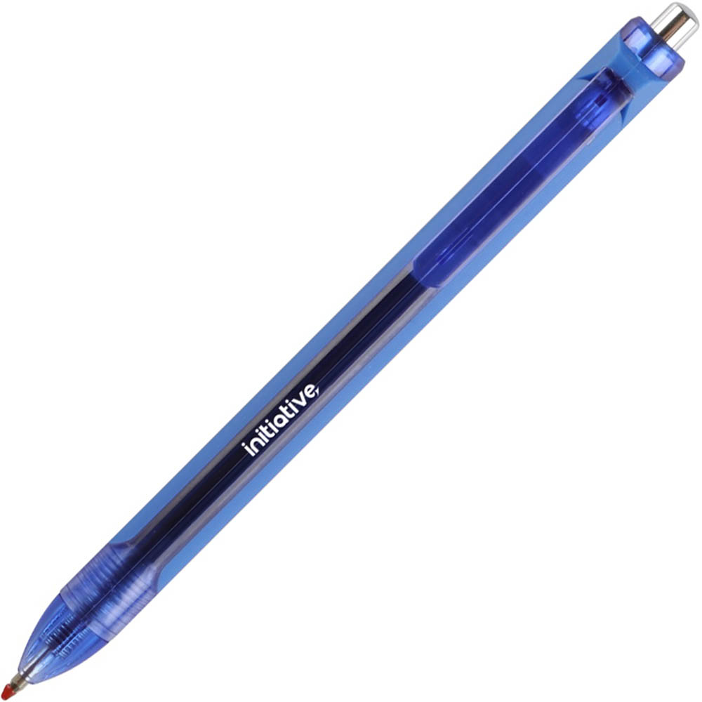 Image for INITIATIVE GEL INK RETRACTABLE BALLPOINT PEN 0.7MM BLUE BOX 12 from PaperChase Office National
