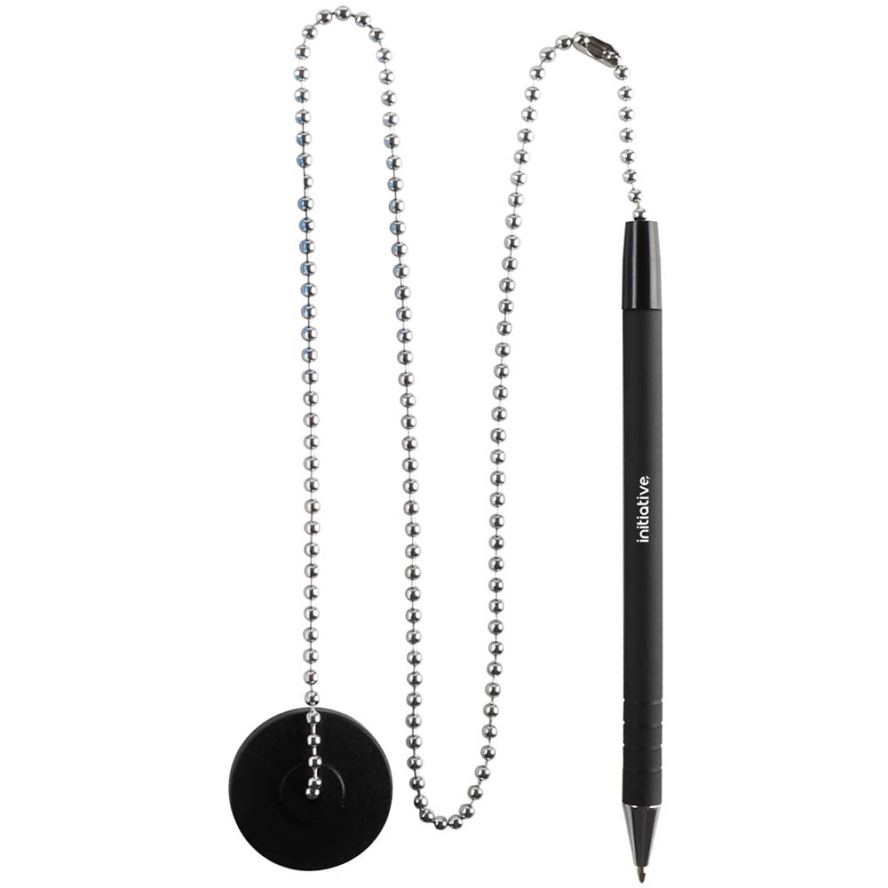 Image for INITIATIVE CAPTIVE BALLPOINT PEN 1.0MM BLACK from OFFICE NATIONAL CANNING VALE