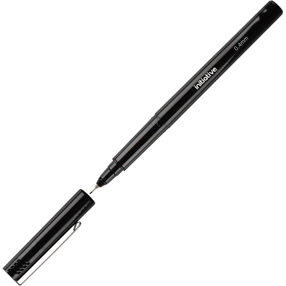 Image for INITIATIVE FINELINER PEN 0.4MM BLACK from Ezi Office Supplies Gold Coast Office National