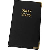 cumberland travel diary 210 x 135mm black/gold