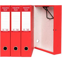 colourhide box file foolscap red
