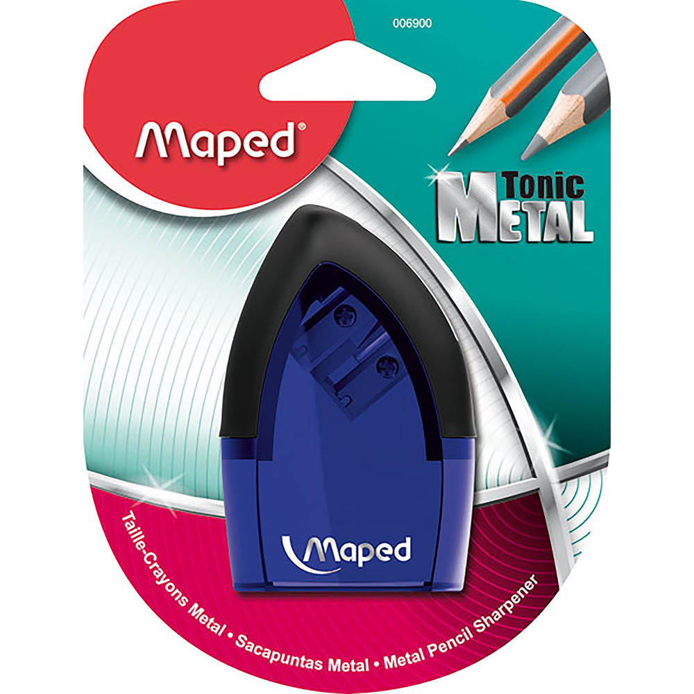 Image for MAPED TONIC METAL PENCIL SHARPENER 2-HOLE HANGSELL from OFFICE NATIONAL CANNING VALE
