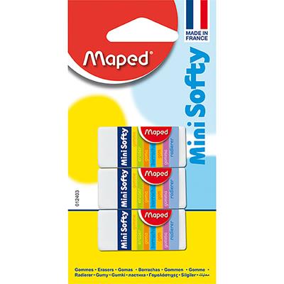 Image for MAPED MINI SOFTY ERASER PACK 3 from PaperChase Office National