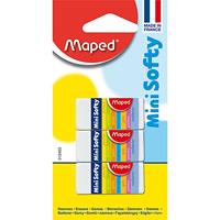 maped mini softy eraser pack 3