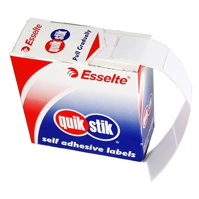 Image for QUIKSTIK RECTANGULAR LABEL 13 X 24MM WHITE BOX 900 from OFFICE NATIONAL CANNING VALE