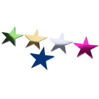 brenex bold foil shapes double sided 120mm stars
