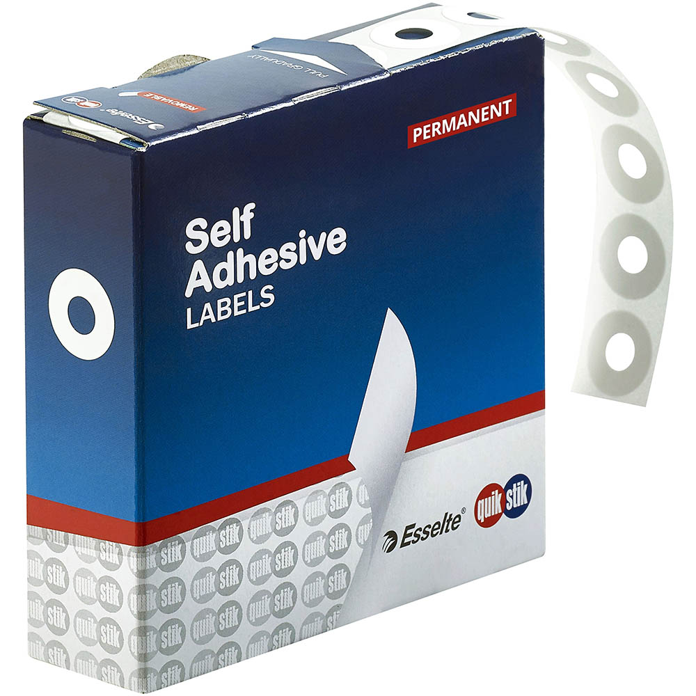 Image for QUIKSTIK RING EYELETS PAPER LABELS WHITE PACK 200 from Connelly's Office National