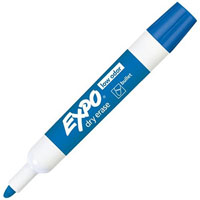 expo whiteboard marker bullet tip blue