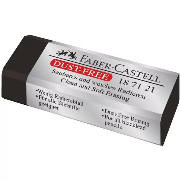 Image for FABER-CASTELL DUST FREE ERASER BLACK from Absolute MBA Office National