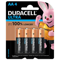 duracell ultra alkaline aa battery pack 4