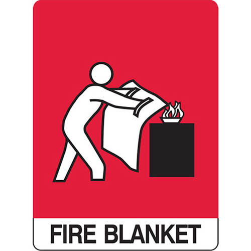 Image for TRAFALGAR FIRE BLANKET SIGN 300 X 225MM from OFFICE NATIONAL CANNING VALE