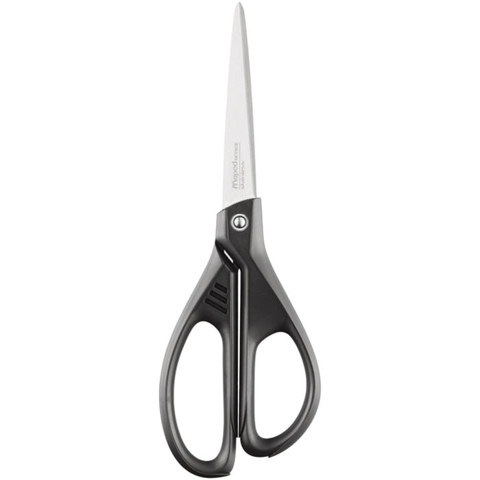Image for MAPED ESSENTIALS GREEN SCISSOR 210MM BLACK from SBA Office National - Darwin