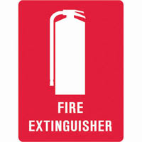 trafalgar fire extinguisher sign 125 x 90mm pack 5