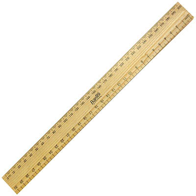 Image for BANTEX RULER POLISHED WOOD 300MM from Two Bays Office National