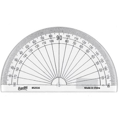 Image for LINEX PROTRACTOR 180 DEGREES 100MM from Mackay Business Machines (MBM) Office National