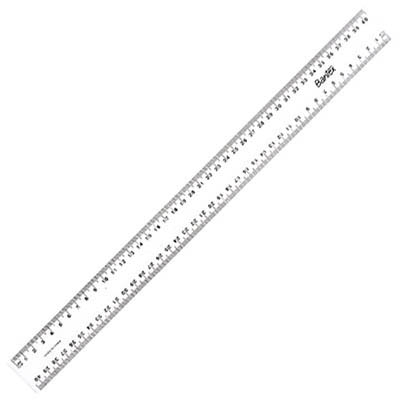 Image for BANTEX RULER PLASTIC 400MM CLEAR from Chris Humphrey Office National